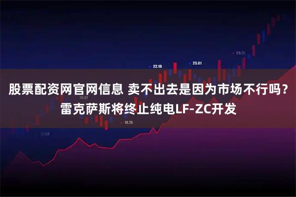 股票配资网官网信息 卖不出去是因为市场不行吗？雷克萨斯将终止纯电LF-ZC开发